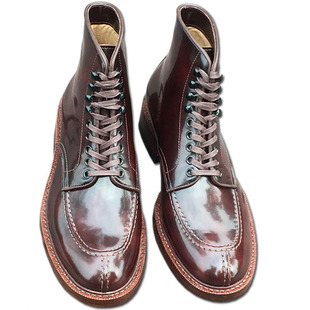 【特惠】定制Alden Tanker绅士男士皮鞋 浅色边皮底 靴皇 全手工