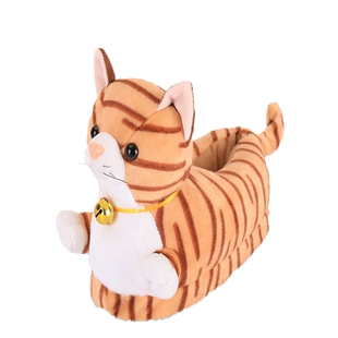 45码冬情侣卡通男女恐龙爪子可爱毛绒包跟居家保暖棉拖鞋大码棉鞋