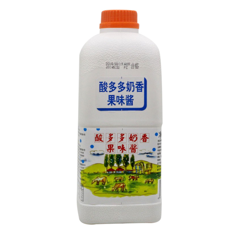 广村酸多多奶香果味酱饮料浓浆1.9L酸奶优酪多乳酸多奶茶店原材料