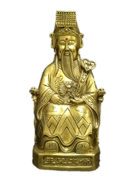 纯铜玉帝王母镇宅招财佛像件包邮
