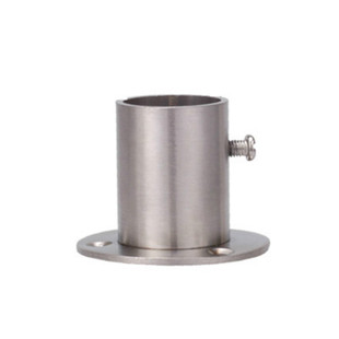 不锈钢圆管配件连接件法兰卡座托座晾衣架展架接头货架固定件两通