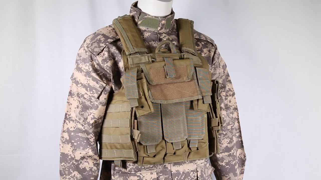 Airsoft Quick Release Plate Carrier Pe Molle Military Bullet Proof Vest