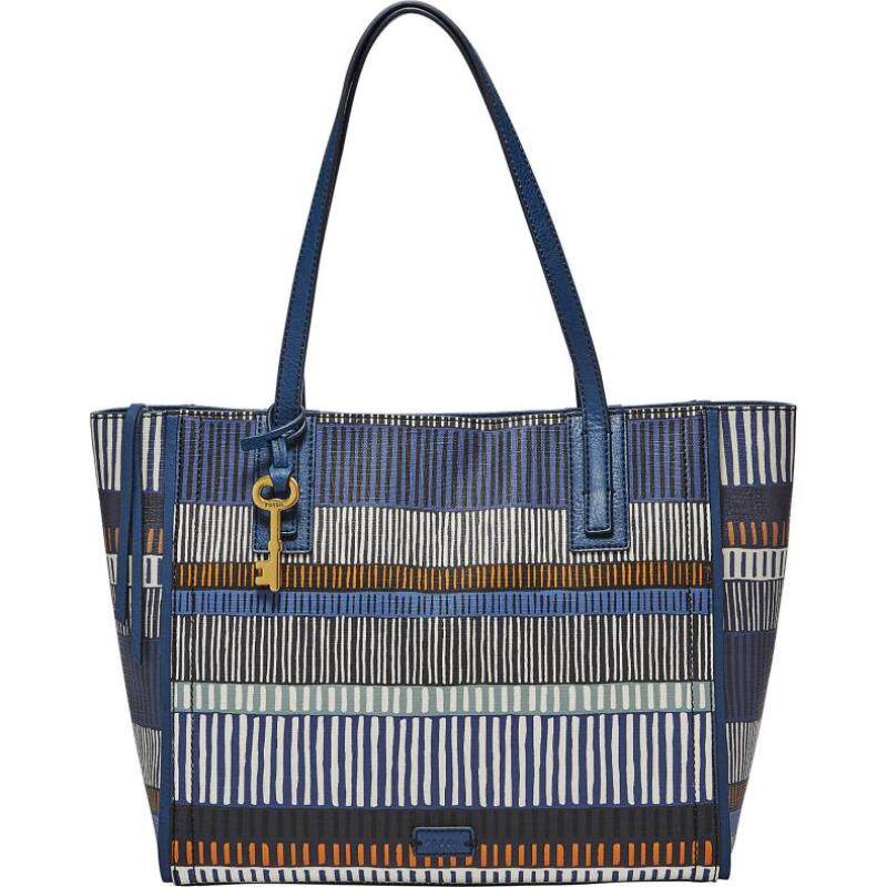 Fossil 女包中号单肩包托特包条纹个性 美国直邮 CT39-334871