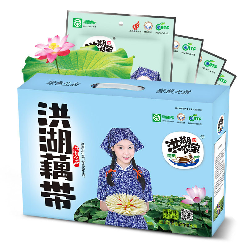 洪湖农家 泡藕带礼盒装湖北特产酸辣味泡菜下饭菜凉菜送礼佳品包