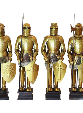 欧洲中世纪盔甲骑士酒吧办公室