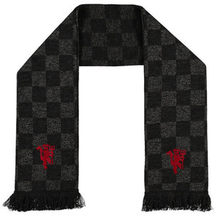 曼联围巾 英国官网正品代购 球迷周边用品纪念品冬季加油围脖