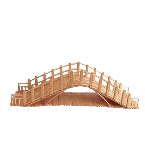 冰棒棍手工diy制作桥模型木条木棒桥梁吊桥儿童雪糕棒小桥材料包