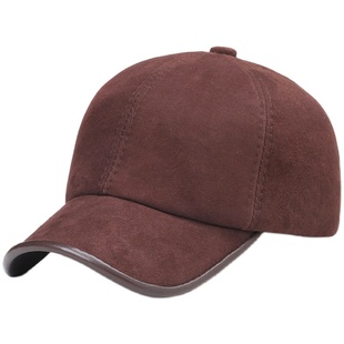 奢迦 女款真皮羊绒皮棒球帽 韩版户外旅行鸭舌帽潮羊皮男士皮帽子