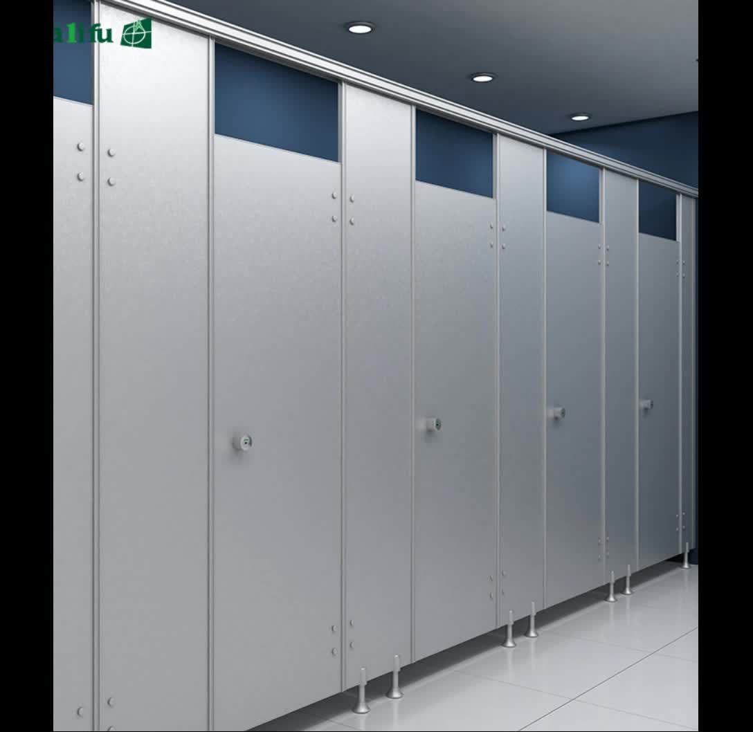  Plastic  Laminate Silver Color Pvc  Toilet Partition  For 