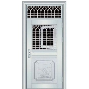 304不锈钢防盗门复合门大门单开门 门中门纱网门通风透光门