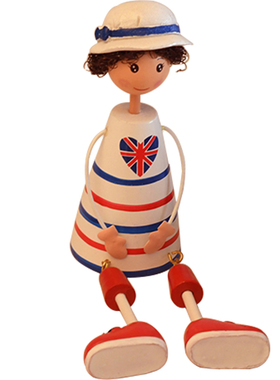 创意大号吊脚娃娃摆件情侣装饰品