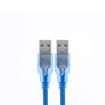 双头USB2.0公对公机顶盒刷机数据线USB公头电脑硬盘连接线散热器