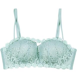 蕾丝内衣裤套装女文胸聚拢无钢圈性感惑上托收副乳调整型小胸罩