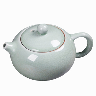 汝瓷小号西施壶 手工冰裂汝窑功夫茶具 家用茶壶陶瓷单壶泡茶器