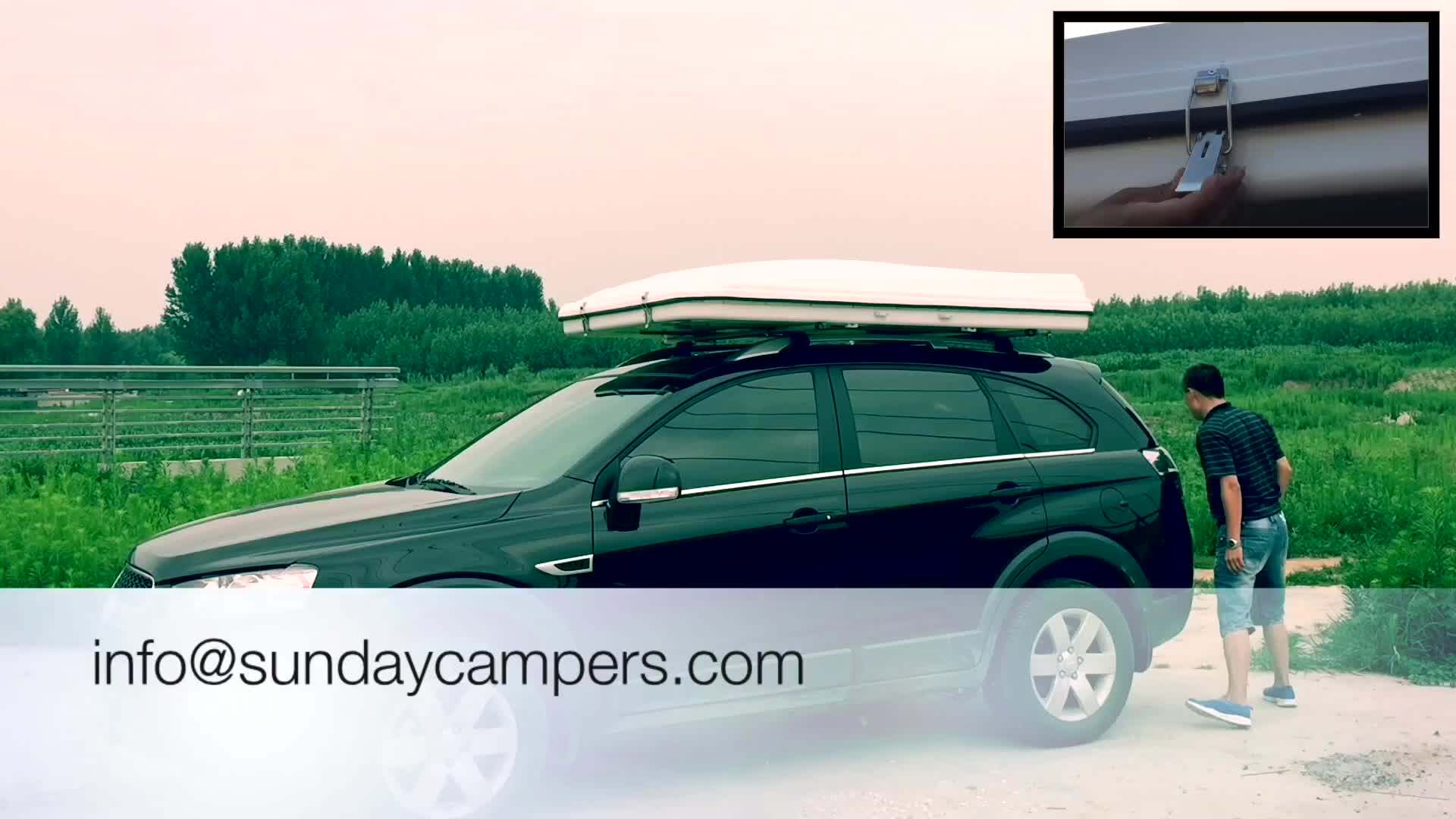 Factory Selling Pop Up Fiberglass Hard Shell Overlander Camping Car