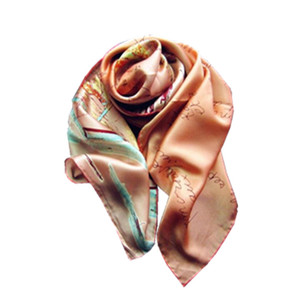 顺丰包邮上海故事女士真丝丝巾桑蚕丝真丝围巾披肩真丝缎面大方巾