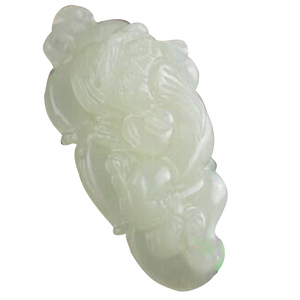 和田玉貔貅一夜暴富玉石挂件 玉貔貅玉器吊坠