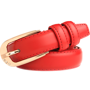 女士皮带女真皮时尚韩版青年休闲百搭腰带学生女细简约牛仔裤裤带