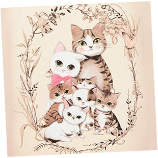 优凡动物插画系列手绘白本A4小清新简约画画手绘文艺樱花方形水彩美术绘画速写本子铅画本涂鸦本素描本图画本
