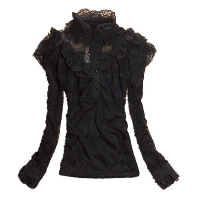 蕾丝打底衫秋冬韩打底衫蕾丝上衣