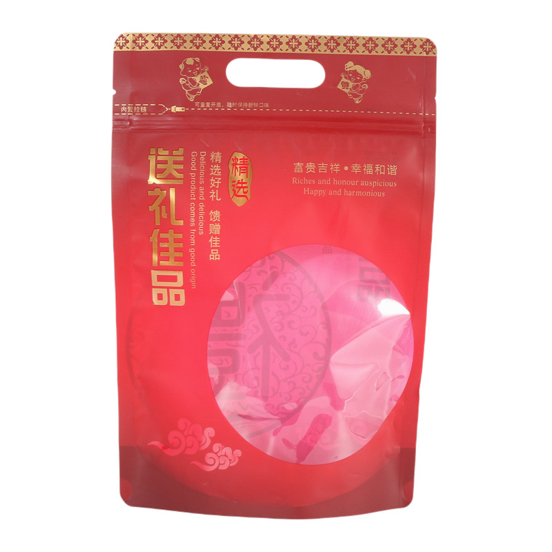 高档送礼海味干货年货自封红袋子