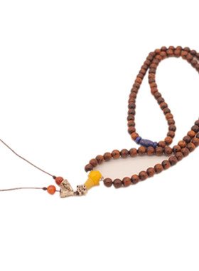 蛇纹木苹果珠108颗念珠手串8X10  8X11手串满纹蛇纹木苹果珠