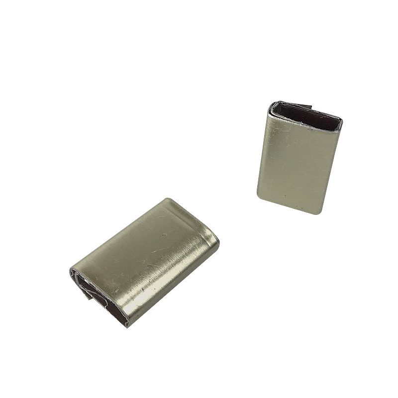 铁扣pp手工带打包扣塑料打包带扣打包铁皮扣闭口扣16mm宽0.25mm厚