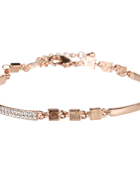 韩版玫瑰金冷淡风手链森系手镯