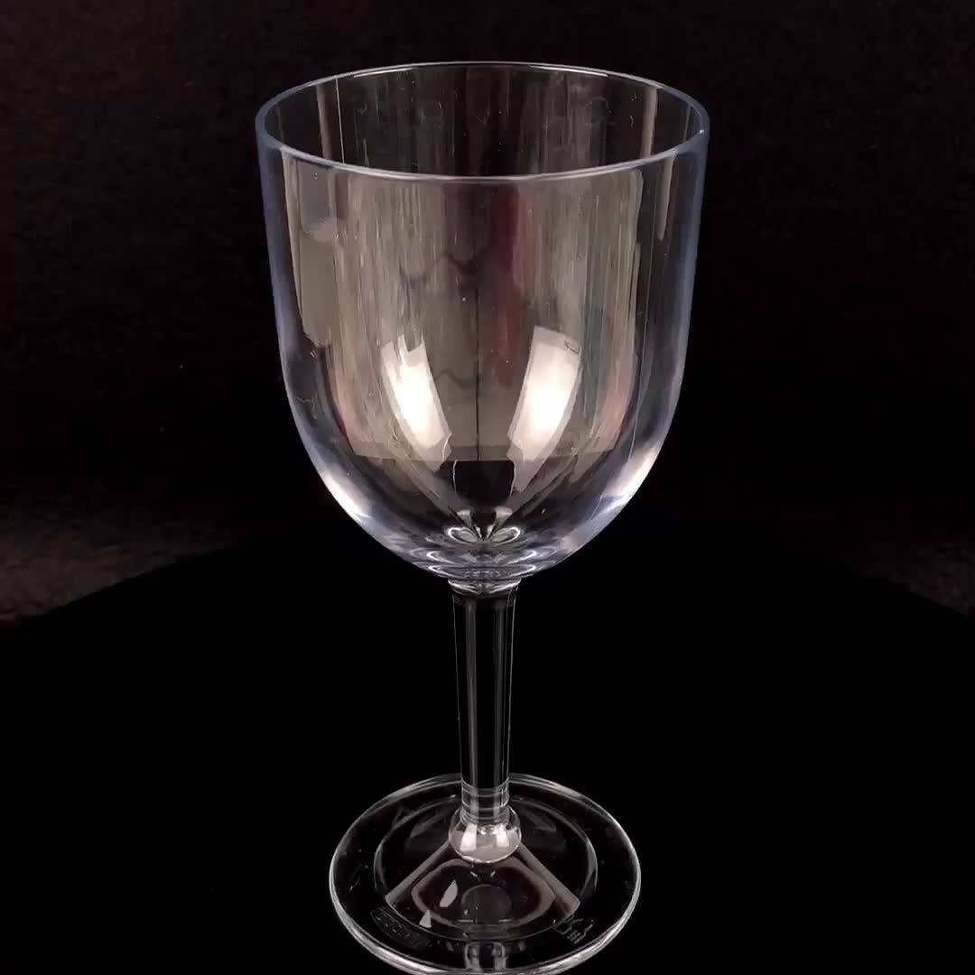 High Quality Chinese Factory Reusable Custom Wholesale Plastic Red Wine Drinking Glass For