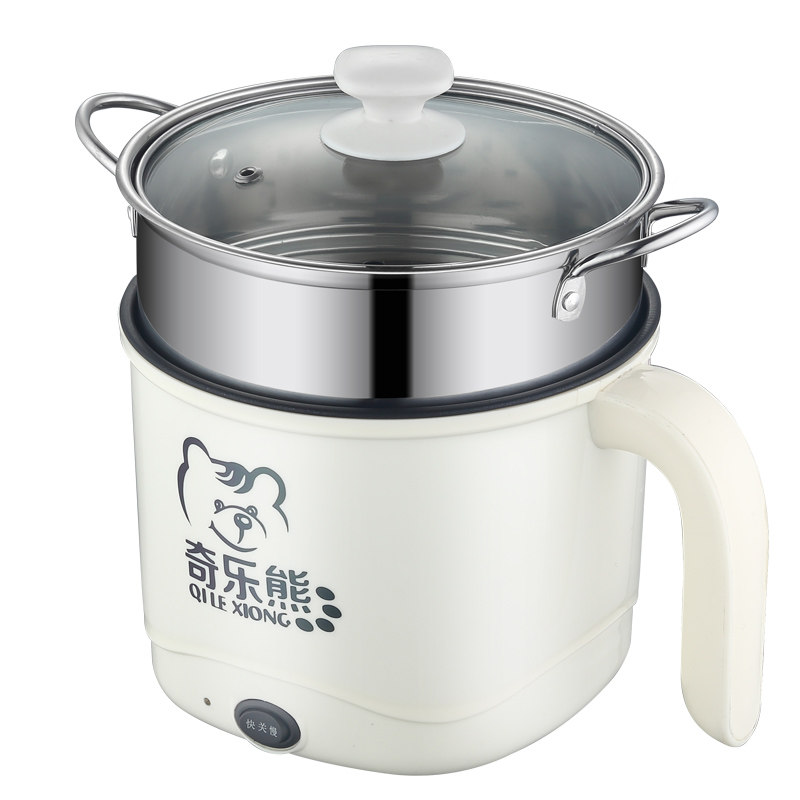 奇乐熊电煮锅泡面神器宿舍学生多功能一体锅电火锅家用小型小功率