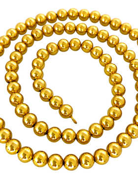 金店同款24K潮流镀金金锁骨链男