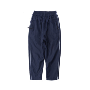 小学生儿童冲锋裤秋冬加绒裤子男童户外防风直筒休闲裤女孩运动裤