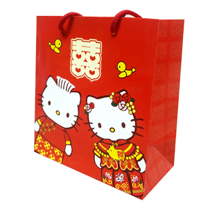 港版中式KITTY喜糖袋 婚庆用品 结婚用品 礼品盒喜糖盒纸袋