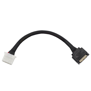 SATA转大4P转接线 电源连接线 公头15P转IDE 串口转并口4D 铜芯线