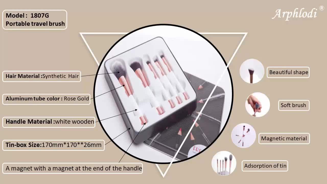 5 Piece Personalized Gift Professional Private Label Face Makeup Brush