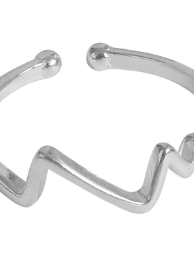 闪电心跳曲折波浪韩版时尚戒指