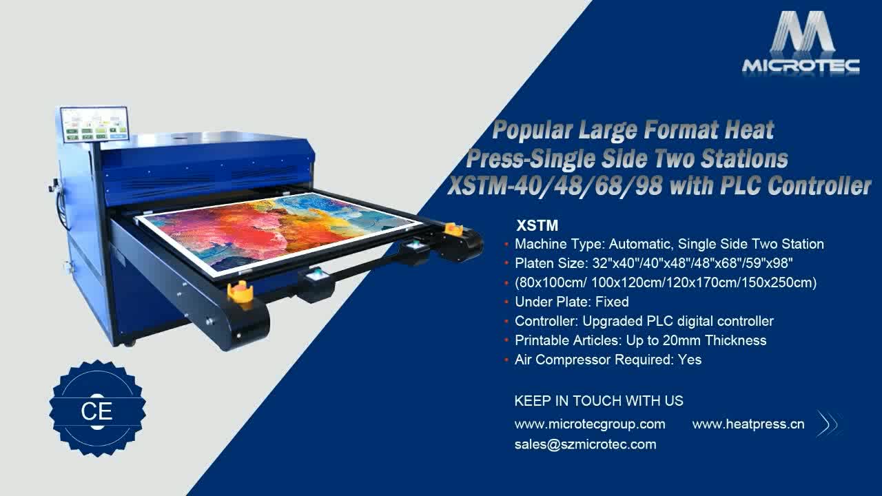 Single Side Two Station Large Format Automatic Heat Press Machine