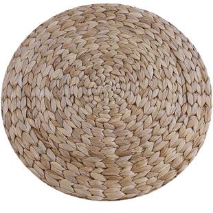 KENS 草编欧式隔热垫草垫子西餐防滑垫杯垫碗垫 编织餐桌垫圆形