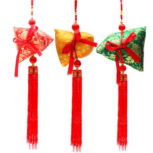 端午节装饰品大号粽子福袋艾草香包香囊挂件一举高粽高考中考挂饰