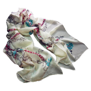 顺丰包邮上海故事真丝丝巾女桑蚕丝真丝围巾披肩真丝长巾秋冬新款