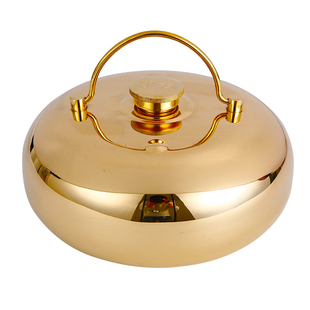 怀旧汤婆子纯铜加厚烫婆子冲水热水袋汤捂子暖被窝暖手宝正品大号