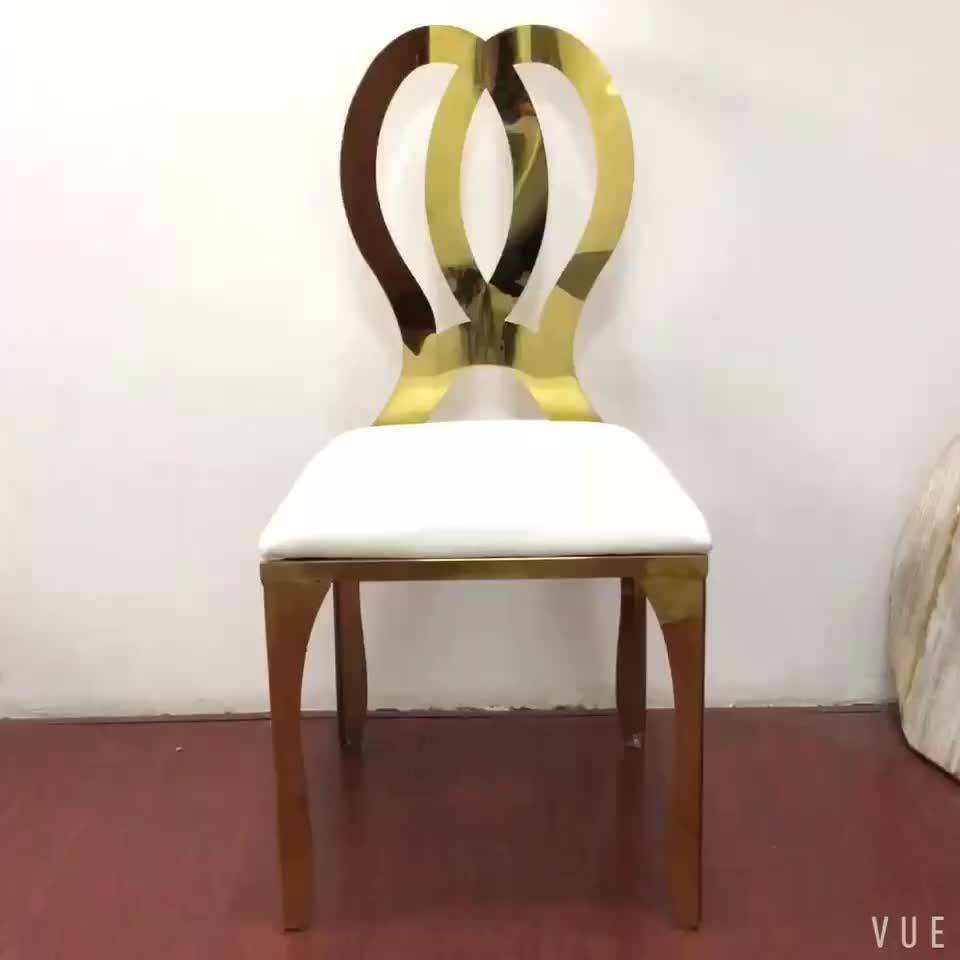 Luxury New Design Gold Stainless Steel Wedding Chair Buy Stainless