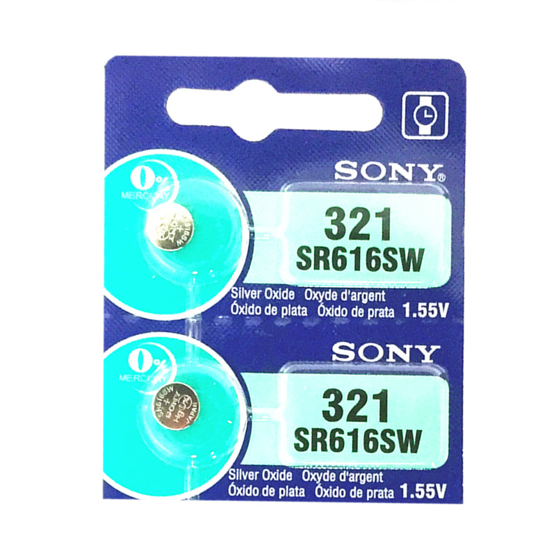 正品SONY索尼2粒价格SR616SW 321氧化银手表纽扣电池电子女表包邮