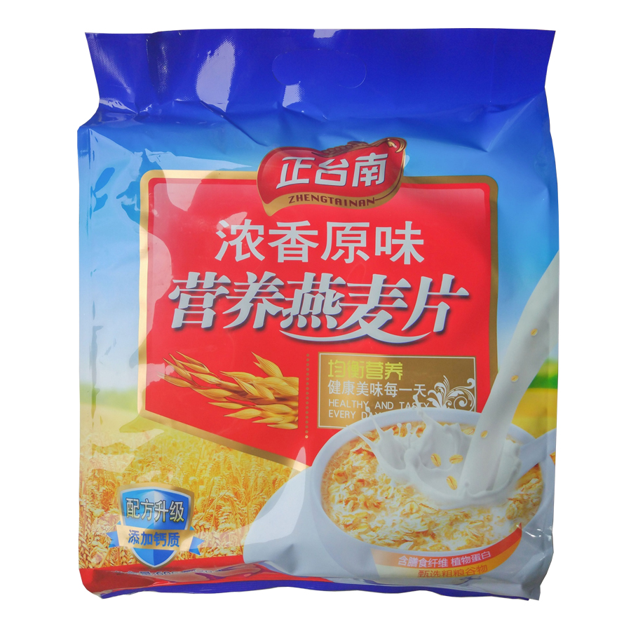 包郵 正臺(tái)南濃香原味、無(wú)添加庶糖高鈣麥片 600g谷物營(yíng)養(yǎng)早餐