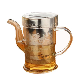 玉兰香红茶茶具玻璃茶具过滤隔耐热不锈钢内胆冲茶器泡茶壶红茶杯