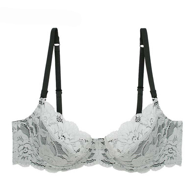 EVESTEMPTATION夏娃的诱惑蕾丝双层托纱聚拢文胸大胸显小V6478113