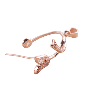 925纯银平安扣瓜子扣子 玉坠夹扣 diy配件玉佛吊坠头水晶项链卡扣