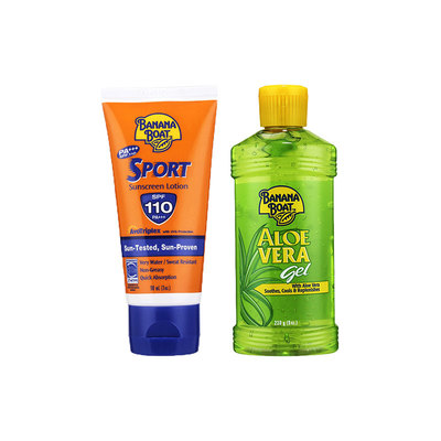 BananaBoat香蕉船高倍身体脖子游泳防晒霜晒后修护芦荟胶套装户外