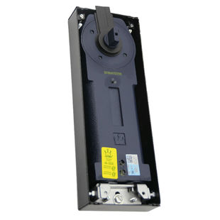 上海皇冠G322双缸地弹簧无框玻璃门配件超薄中型地弹长320m130mm