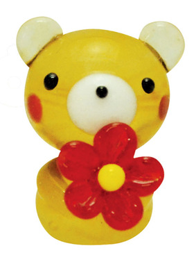 小熊微景观玻璃猫咪鱼缸摆件